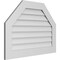 Ekena Millwork Octagonal Top Surface Mount PVC Gable Vent w/ 3-1/2"W x 1"P Standard Frame, 36"W x 26"H GVPOT36X2601SN - alternate 4